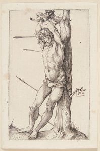 St. Sebastian bij de boom door Albrecht Dürer