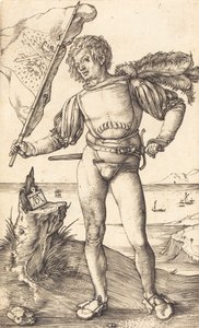 Vaandeldrager door Albrecht Dürer