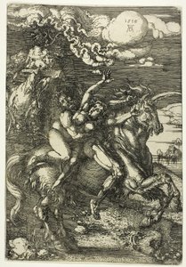 De Ontvoering van Proserpina op een Eenhoorn door Albrecht Dürer