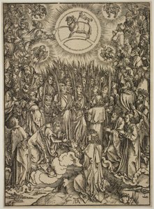 De aanbidding van het lam door Albrecht Dürer