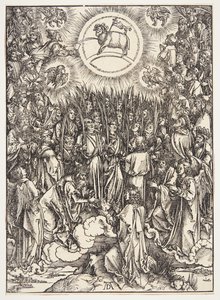 De aanbidding van het lam door Albrecht Dürer