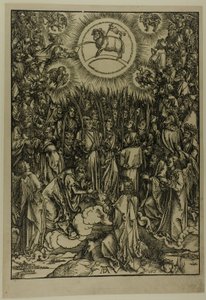 De Aanbidding van het Lam - De Hymne van de Uitverkorenen, uit De Apocalyps door Albrecht Dürer