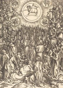 De aanbidding van het lam, 1498 door Albrecht Dürer