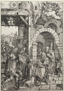De Aanbidding der Wijzen door Albrecht Dürer