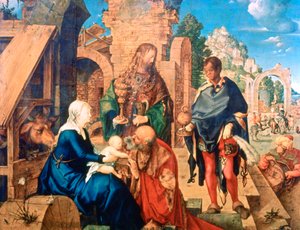 De Aanbidding der Wijzen, 1504 door Albrecht Dürer