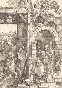 De aanbidding der wijzen, ca. 1501-1503 door Albrecht Dürer