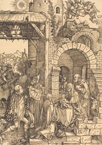 De aanbidding der wijzen, ca. 1501-1503 door Albrecht Dürer