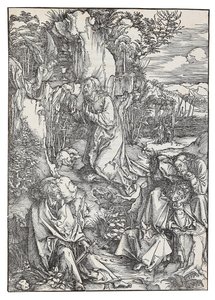 De Agonie in de Tuin, uit de serie De Grote Passie, ca. 1496 door Albrecht Dürer