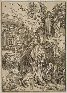De Engel toont St. Johannes het Nieuwe Jeruzalem door Albrecht Dürer