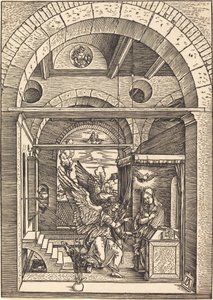 De annunciatie door Albrecht Dürer