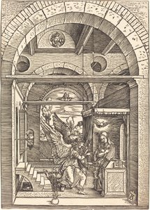De annunciatie door Albrecht Dürer