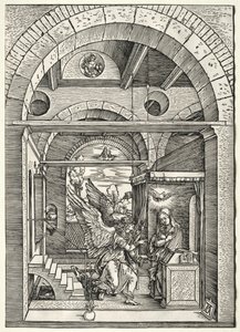 De Annunciatie, ca. 1503-1505 door Albrecht Dürer