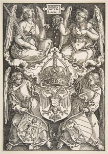 De Wapens van het Rijk en van Neurenberg door Albrecht Dürer