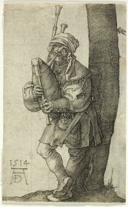 De Doedelzakspeler door Albrecht Dürer