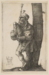 De Doedelzakspeler door Albrecht Dürer