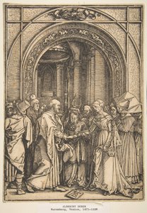 De Verloving van de Maagd, uit Het Leven van de Maagd door Albrecht Dürer