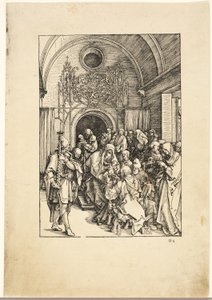 De Besnijdenis van Christus, uit Het Leven van de Maagd door Albrecht Dürer