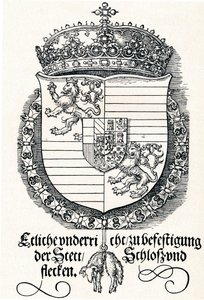 Het wapen van Ferdinand I, koning van Hongarije en Bohemen