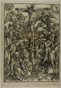 De kruisiging, uit De Grote Passie door Albrecht Dürer