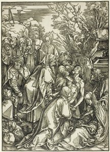 De Graflegging van Christus, uit De Grote Passie door Albrecht Dürer