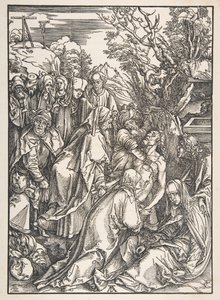 De kruisafneming van Christus, uit De Grote Passie, n.d. door Albrecht Dürer