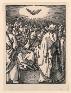 De nederdaling van de Heilige Geest (Pinksteren), uit de Kleine Passie-serie