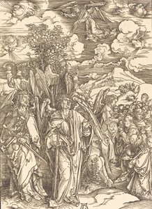 De Vier Engelen die de Winden Vasthouden door Albrecht Dürer