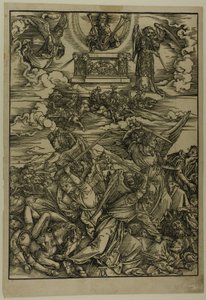 De vier wrekende engelen van de Eufraat, uit De Apocalyps door Albrecht Dürer