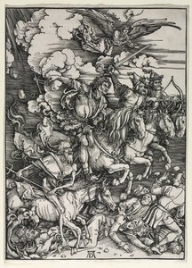 De Vier Ruiters, uit De Apocalyps, c. 1498 door Albrecht Dürer