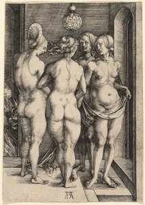 De Vier Naakte Vrouwen door Albrecht Dürer