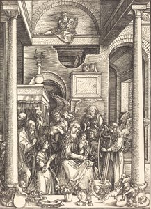 De verheerlijking van de Maagd, ca. 1504 door Albrecht Dürer