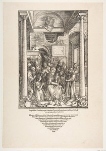 De Verheerlijking van de Maagd, uit Het Leven van de Maagd, Latijnse Editie, 1511