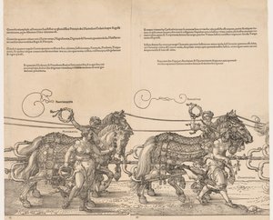 De grote triomfwagen van keizer Maximiliaan door Albrecht Dürer