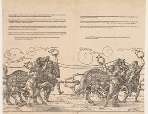 De grote triomfwagen van keizer Maximiliaan door Albrecht Dürer
