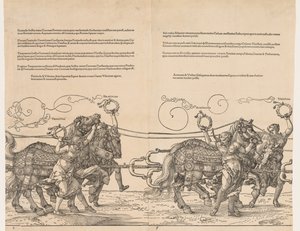 De Grote Triomfwagen van Keizer Maximiliaan, 1523 door Albrecht Dürer