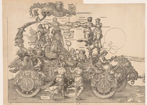 De Grote Triomfwagen van Keizer Maximiliaan, 1523 door Albrecht Dürer