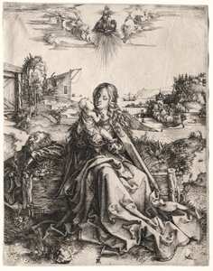 De Heilige Familie met de Vlinder door Albrecht Dürer
