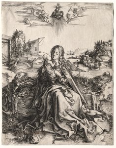 De Heilige Familie met de Vlinder door Albrecht Dürer