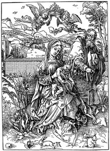 De Heilige Familie met de Drie Hazen, 1497, 1936 door Albrecht Dürer
