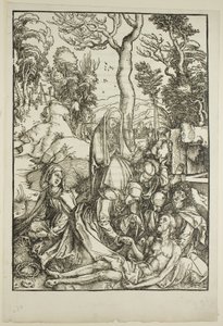 De Klaagzang, uit De Grote Passie door Albrecht Dürer