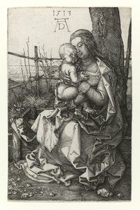 De Madonna zittend bij de boom door Albrecht Dürer