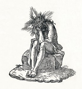 De Man van Smarten. Titelpagina van Kleine Passie, ca. 1511, 1906 door Albrecht Dürer