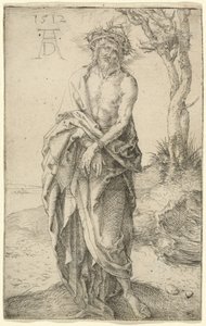 De man van smarten met gebonden handen door Albrecht Dürer