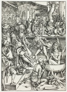 Het martelaarschap van Sint Jan, uit De Apocalyps door Albrecht Dürer