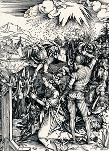 Het martelaarschap van St. Catherine, 1497 door Albrecht Dürer