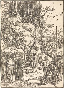 Het Martelaarschap van de Tienduizend door Albrecht Dürer