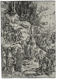 Het martelaarschap van de tienduizend, 1497 door Albrecht Dürer