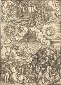 De Opening van het Vijfde en Zesde Zegel door Albrecht Dürer