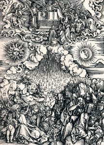 De opening van het vijfde en zesde zegel, 1498 1906 door Albrecht Dürer