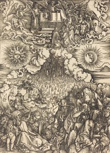 De opening van het vijfde en zesde zegel, ca. 1497 door Albrecht Dürer